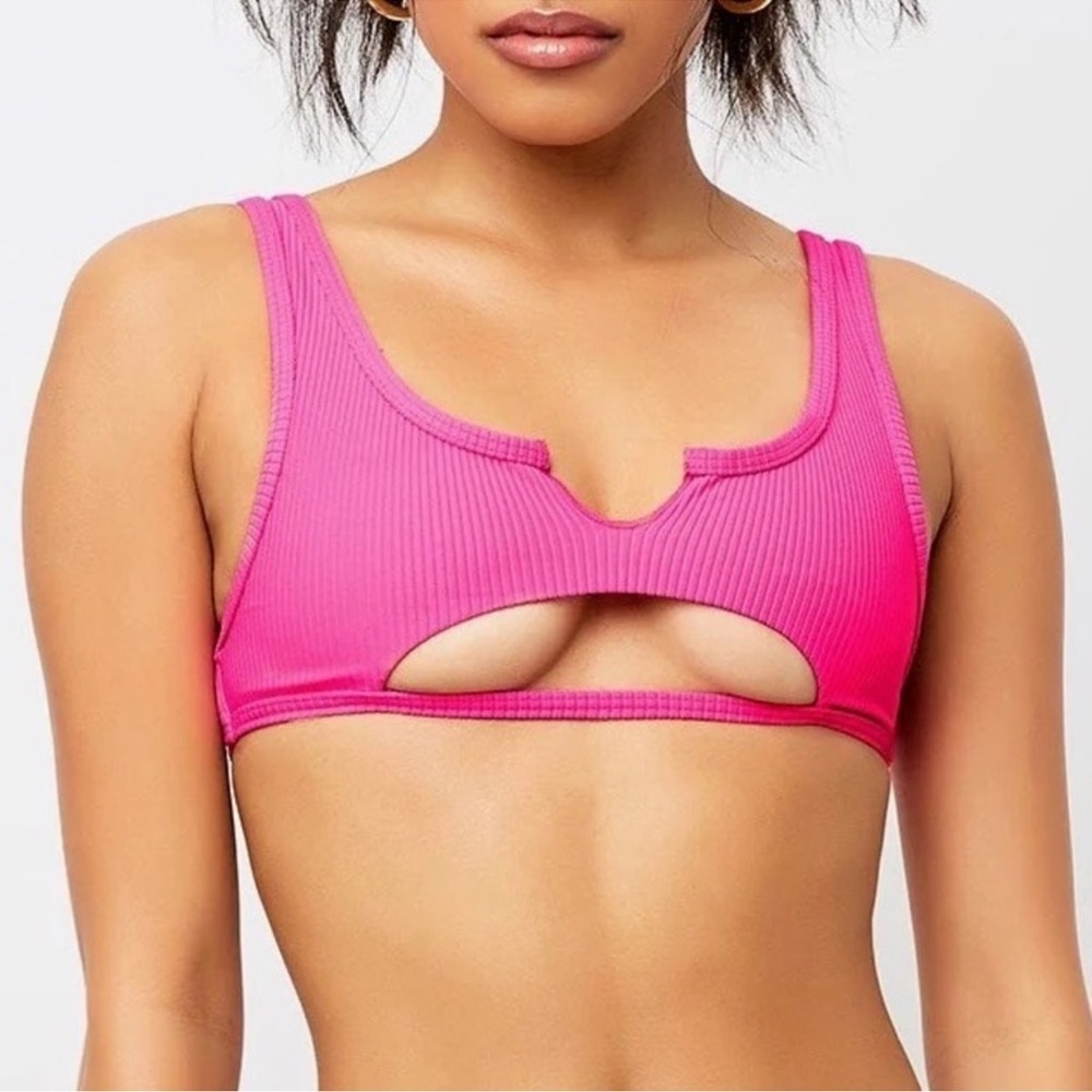 Frankie’s bikinis Cole ribbed bikini top